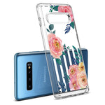 Galaxy S10 Cecile - Pink Strip Floral