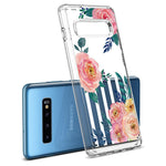 Galaxy S10 Plus Cecile - Pink Strip Floral
